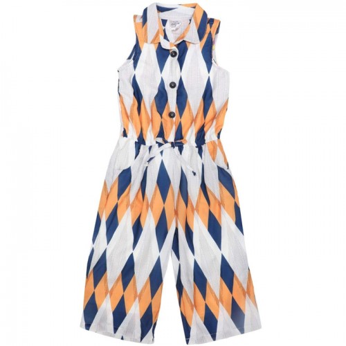 Mustard Printed Jumpsuit