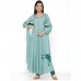 Sea Green Embroidered Silk Crepe Anarkali Kurta With Churidar Pant & Dupatta Sea Green Embroidered Silk Crepe Anarkali Kurta With Churidar Pant & Dupatta