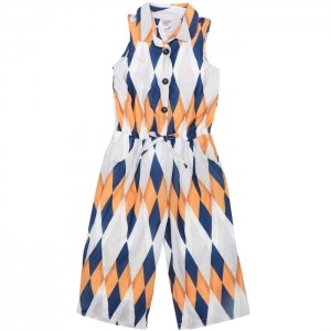 Mustard Printed Jumpsuit